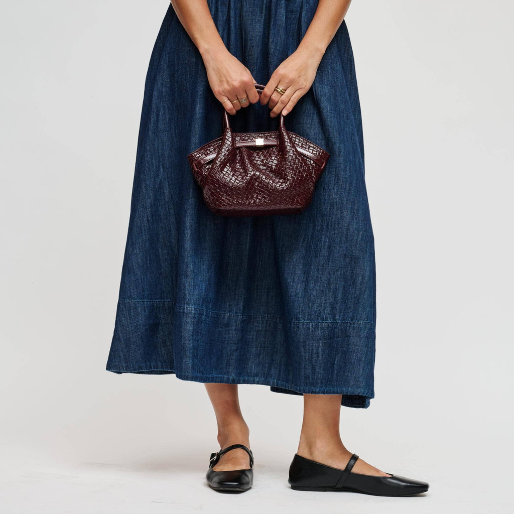Selena Embossed Woven Crossbody