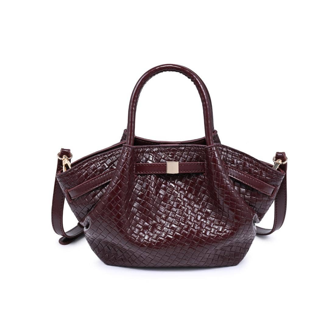 Selena Embossed Woven Crossbody