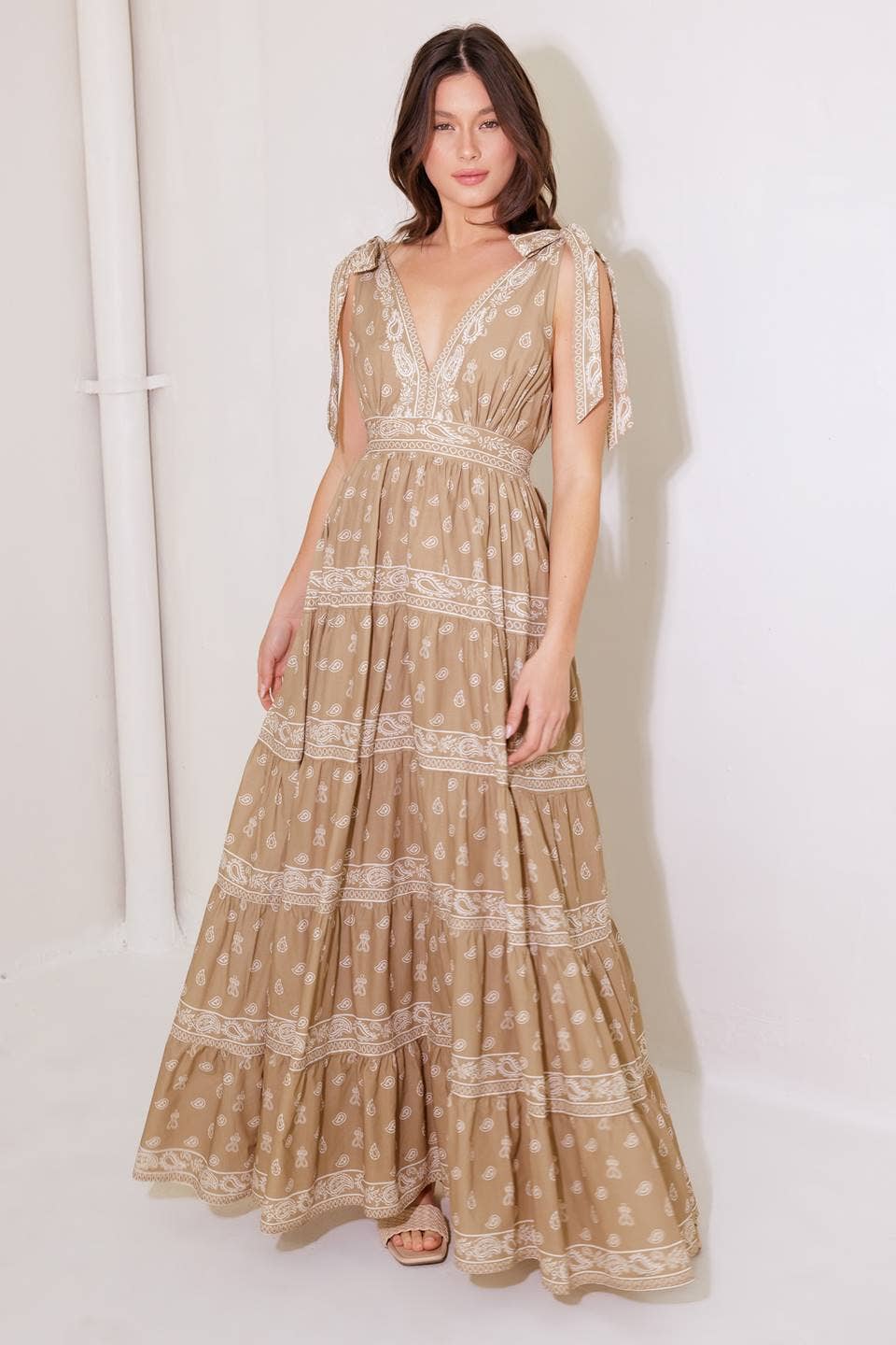Lizzie Printed Woven Maxi Dress