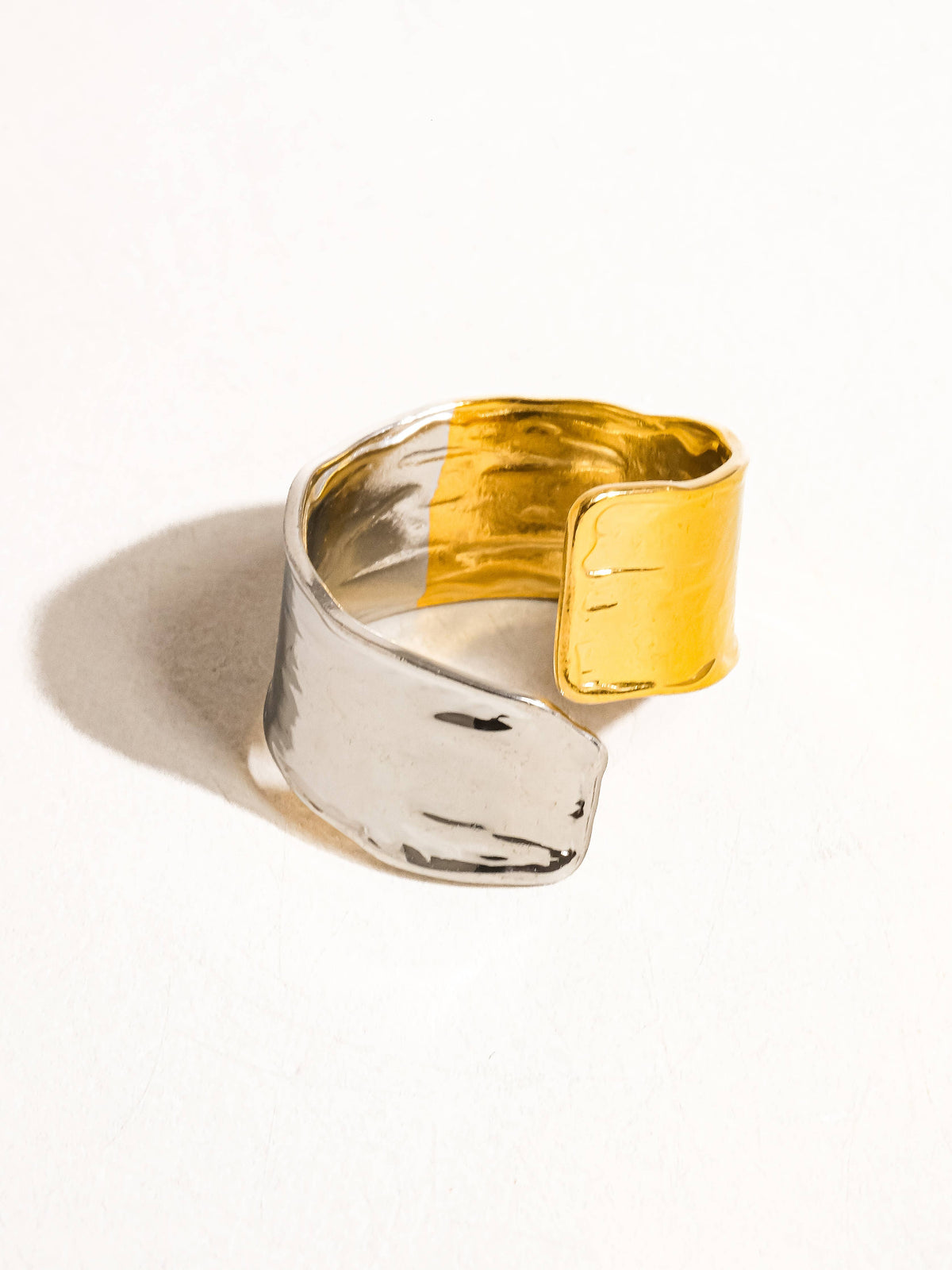Emmy Textured Open Ring
