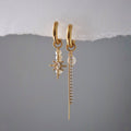 Lucias Dangle Charm Hoops