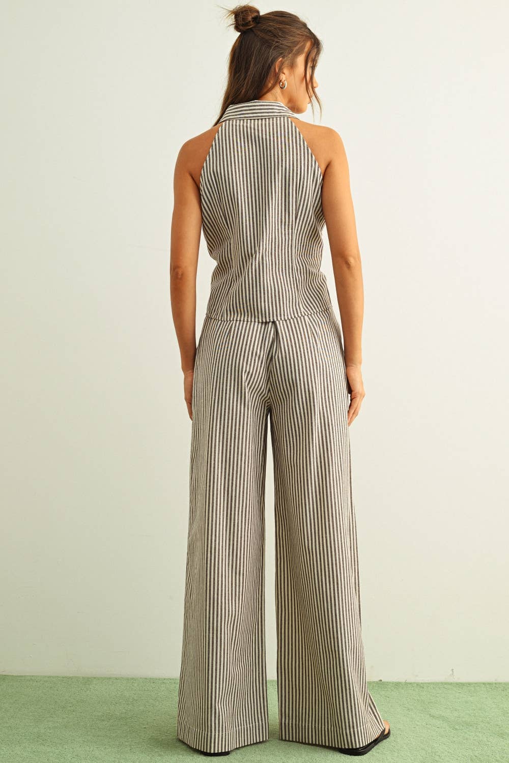 Naya Striped Wide Leg Trouser