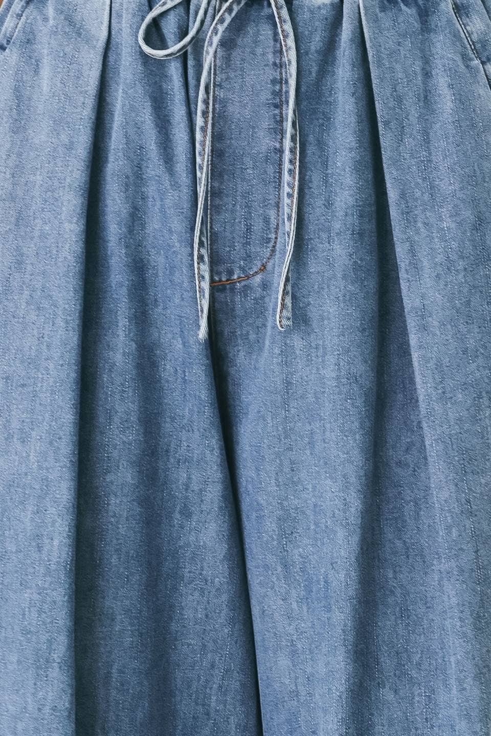 Joanna Washed Wide Leg Denim Pant