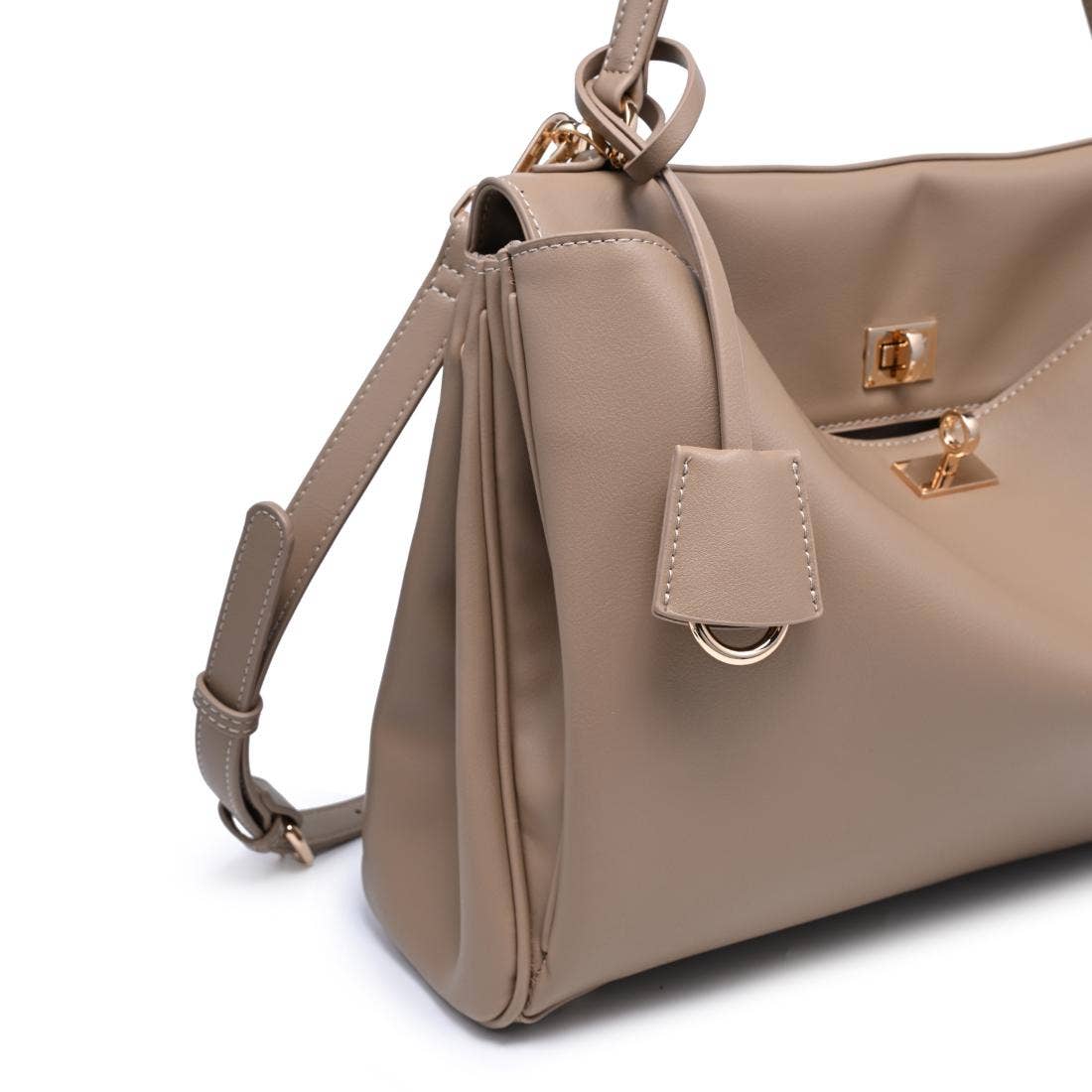 Keaton Taupe Satchel