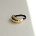 Narrow Crescent Metal Cuff Hair Tie