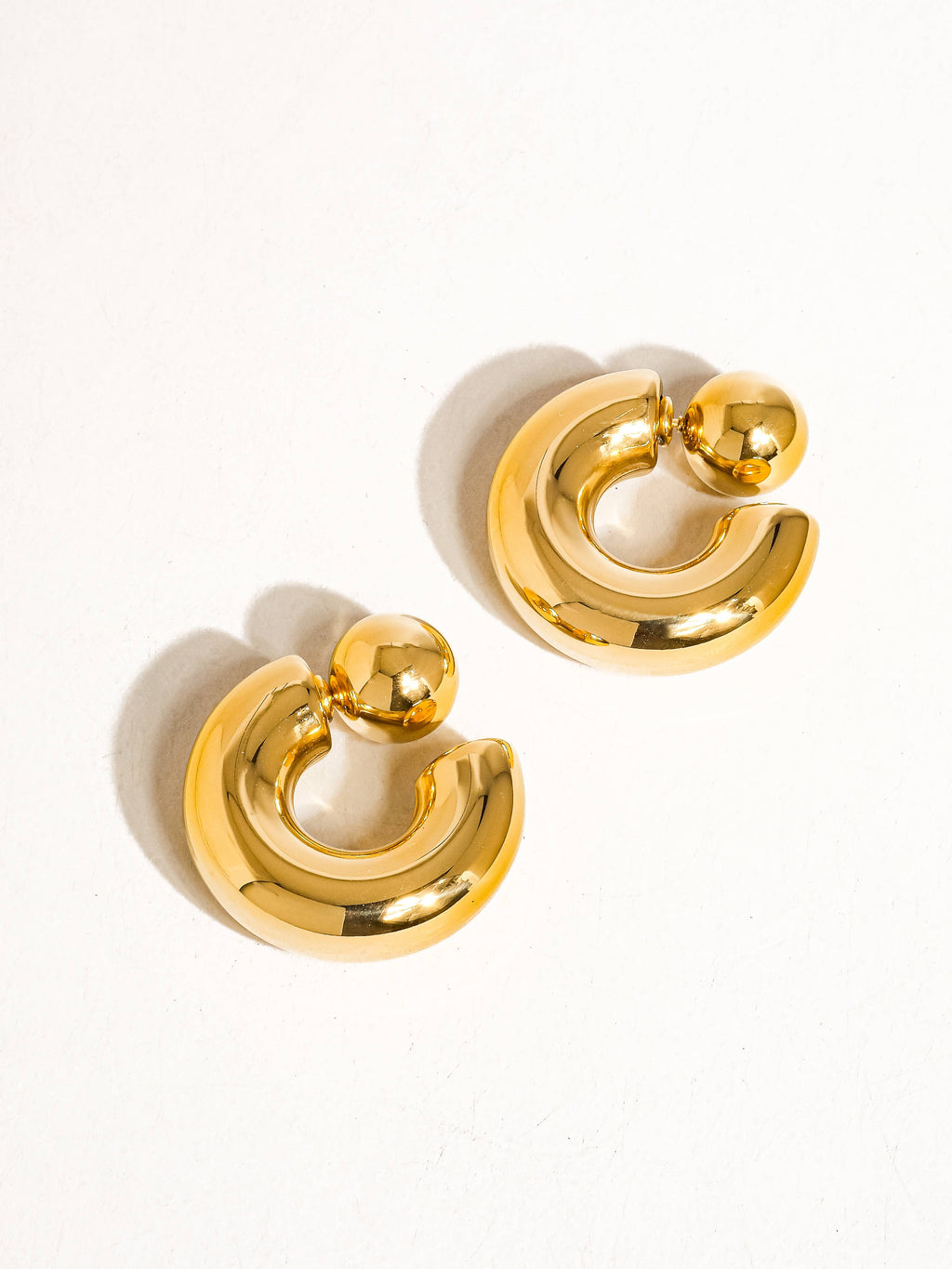 Fernanda Ball C Hoop Earring