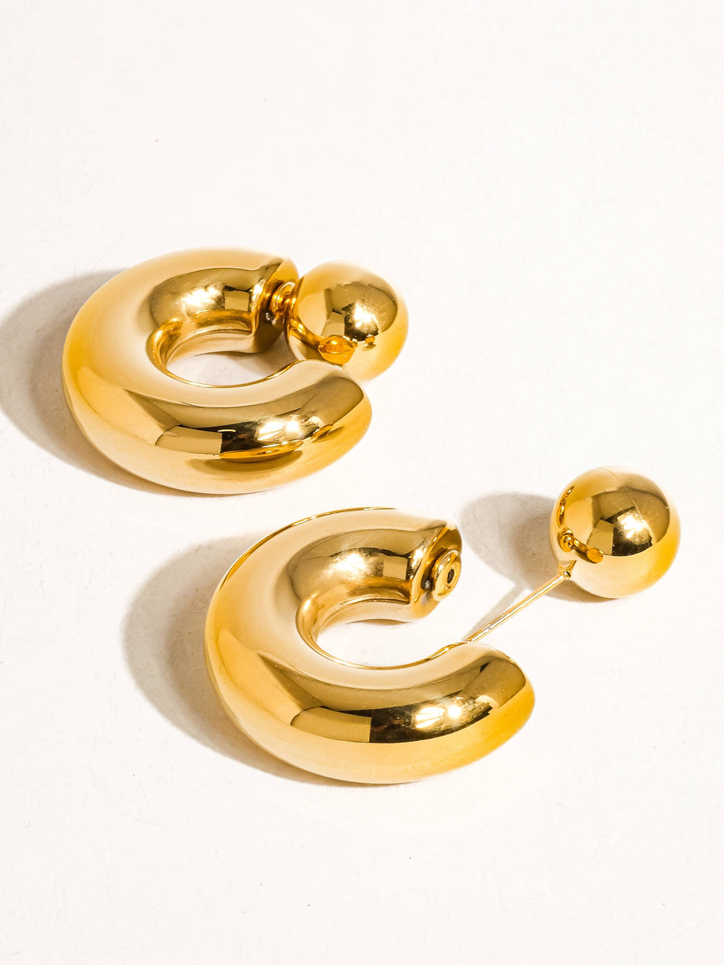 Fernanda Ball C Hoop Earring