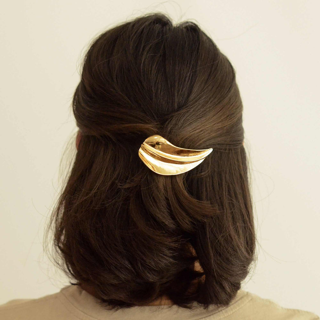 Leaf Metal Barrette Hair Clip