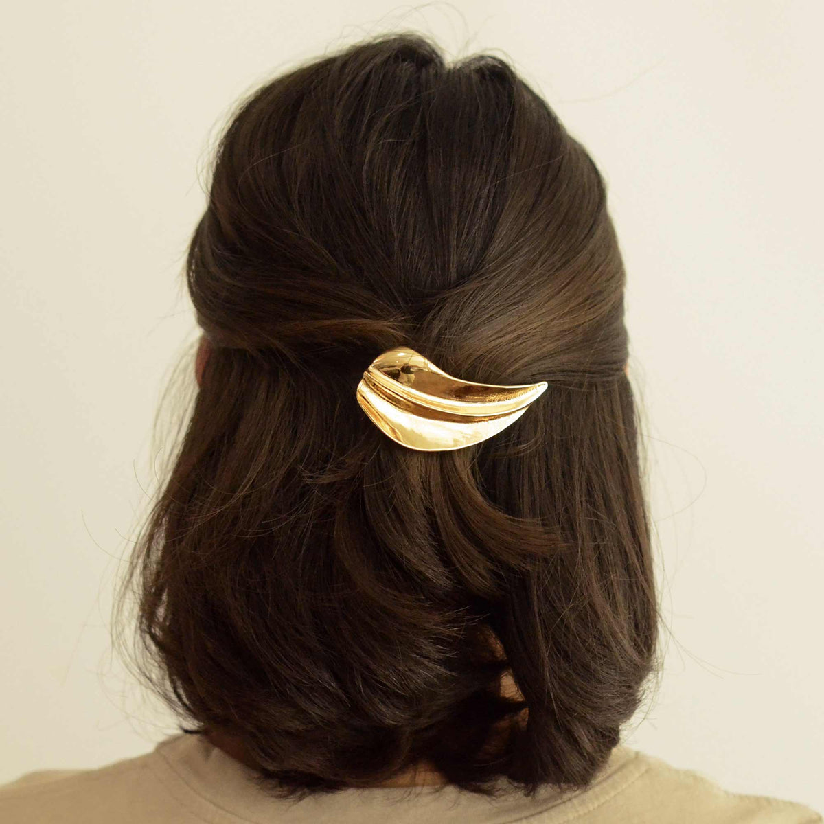 Leaf Metal Barrette Hair Clip
