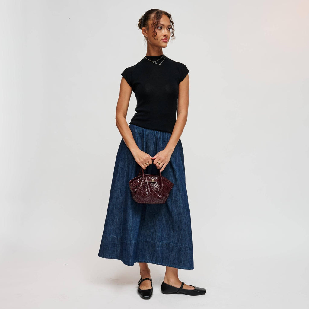 Selena Embossed Woven Crossbody