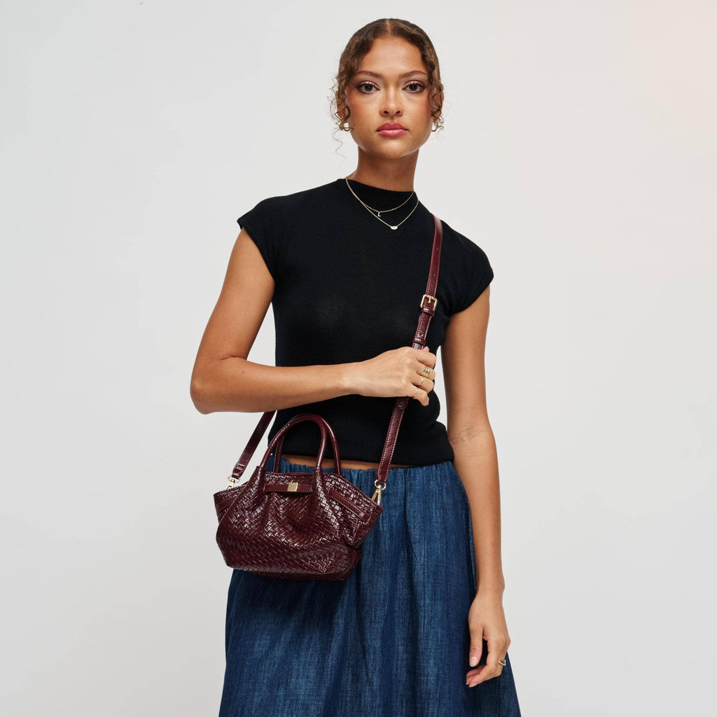 Selena Embossed Woven Crossbody