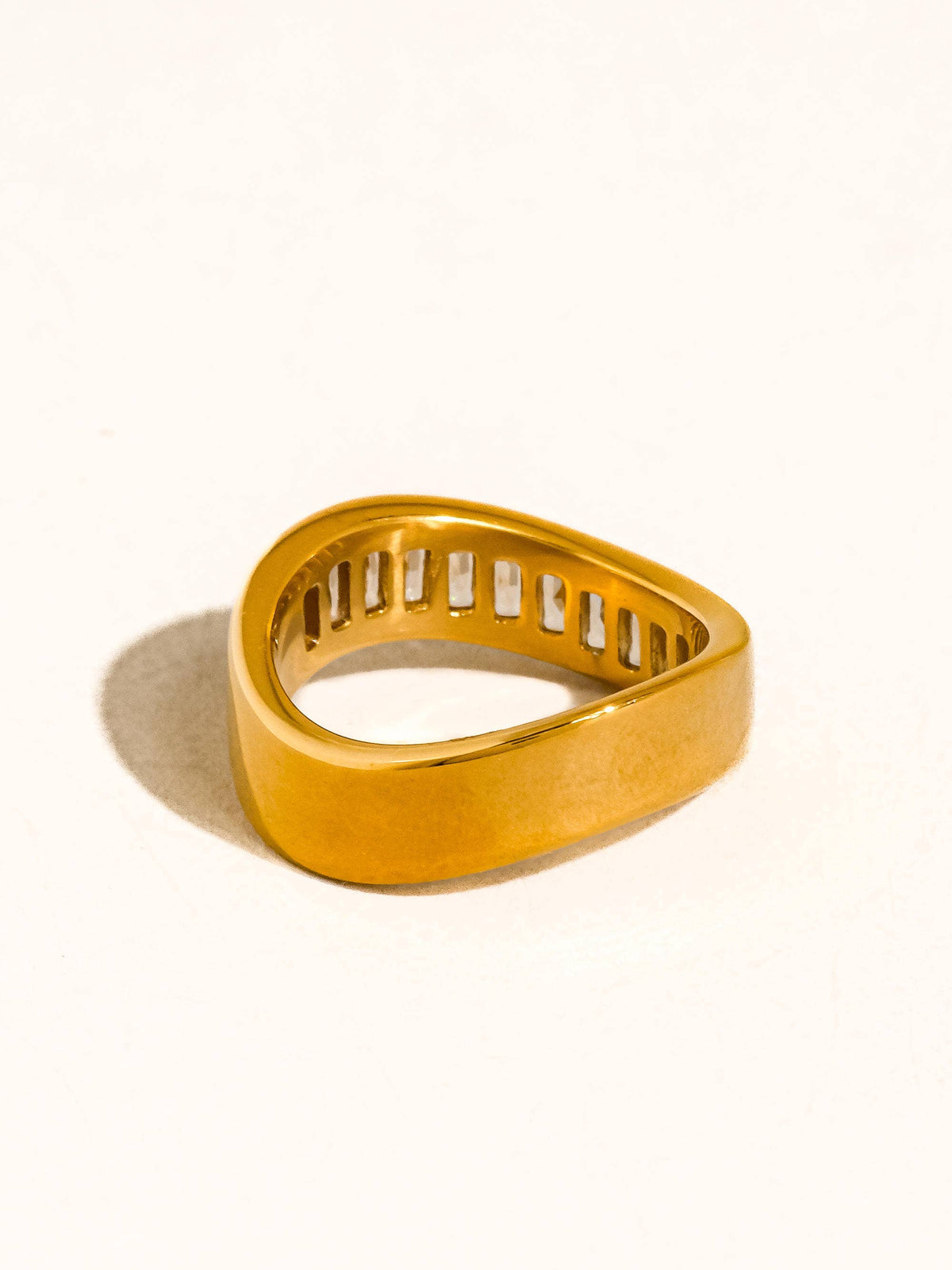 Calyxe CZ Baguette Band Ring