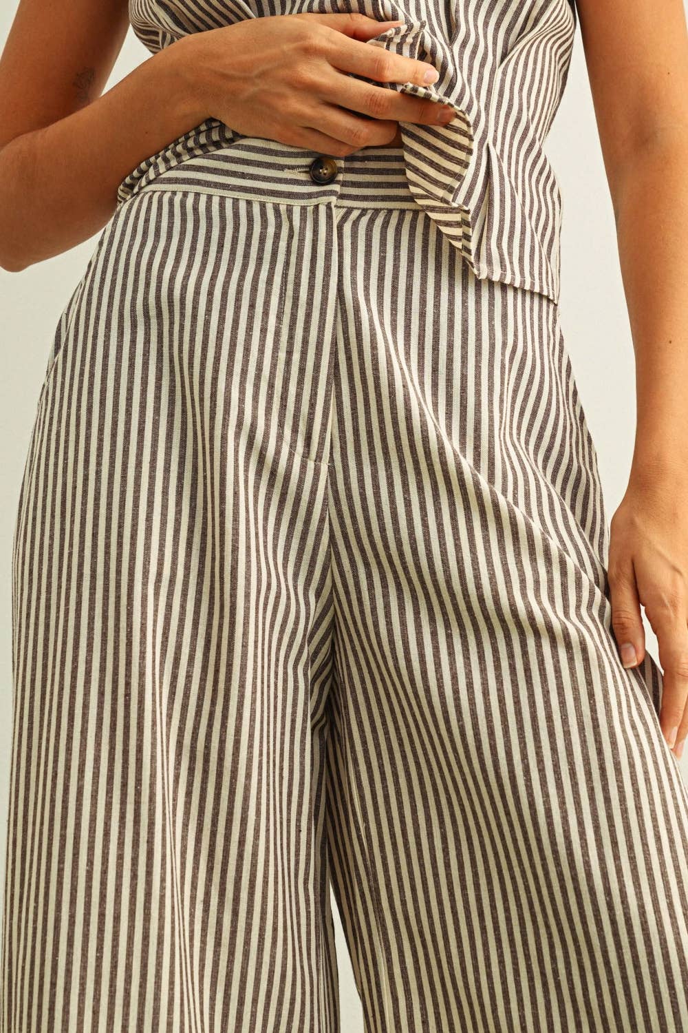 Naya Striped Wide Leg Trouser