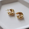 Pearls and CZ Chunky Hoops