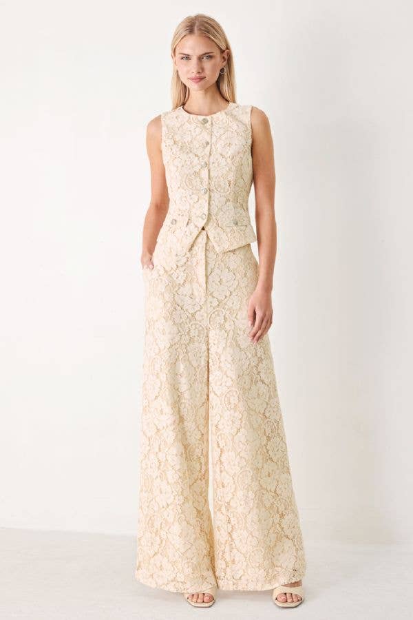 Breana Woven Lace Pant