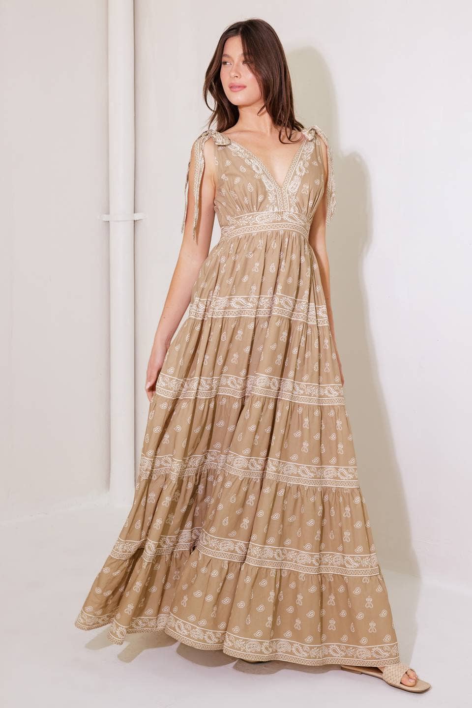Lizzie Printed Woven Maxi Dress