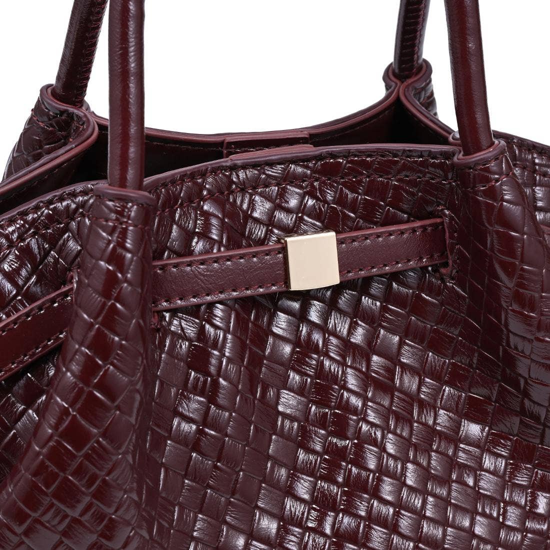 Selena Embossed Woven Crossbody