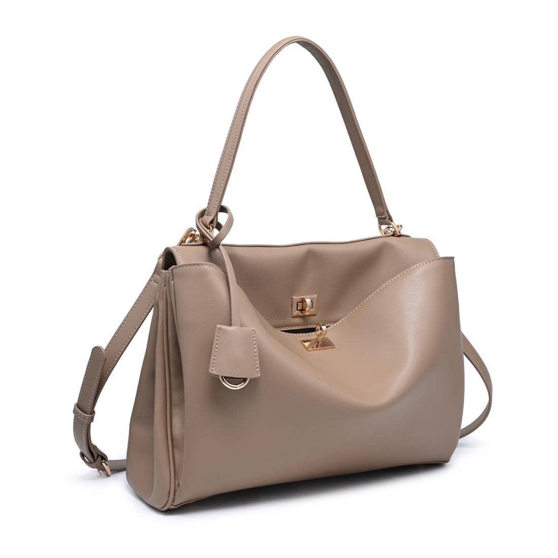 Keaton Taupe Satchel