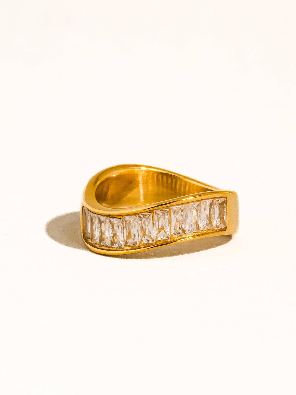 Calyxe CZ Baguette Band Ring