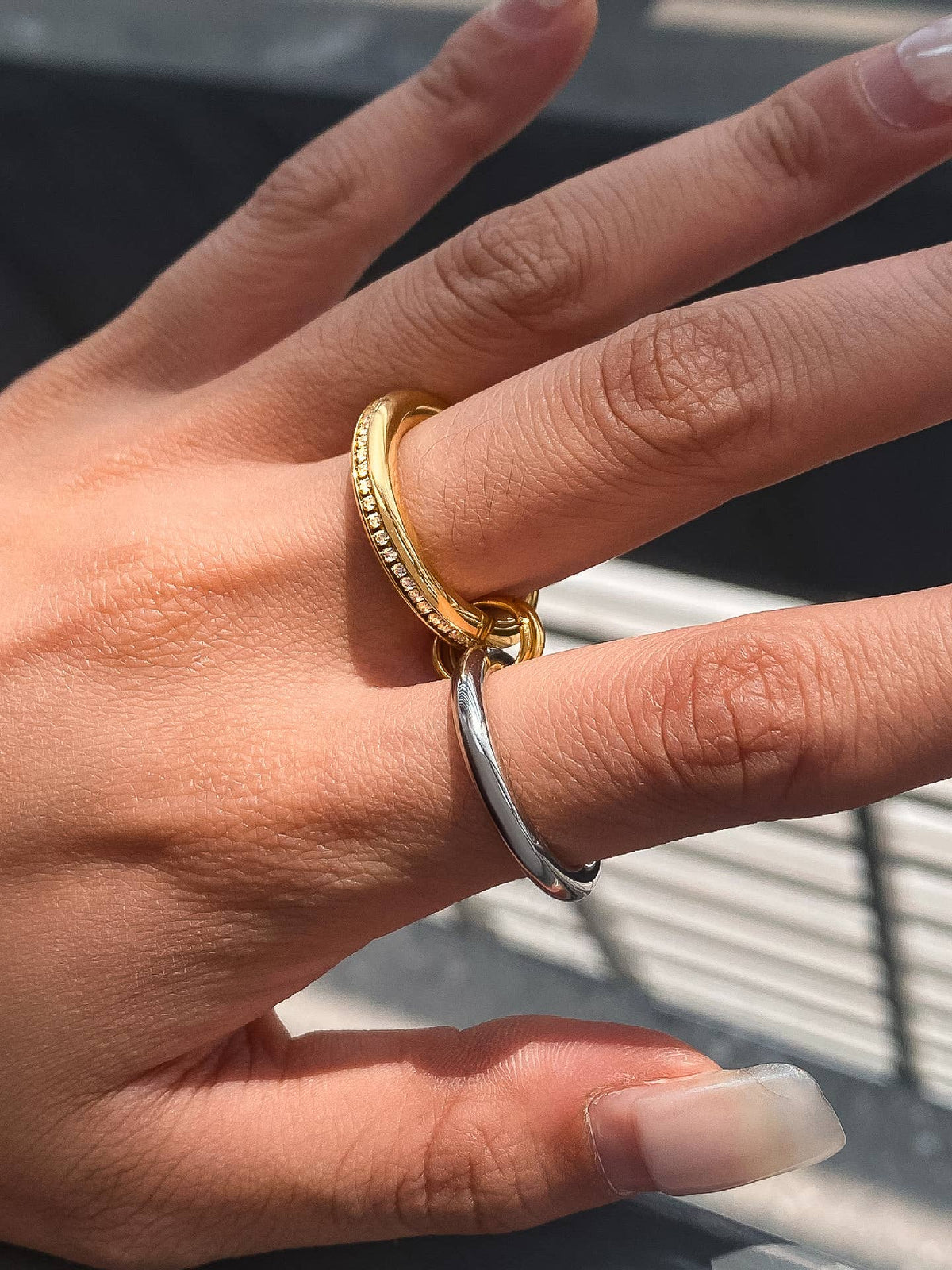 Bayard Multi Stack CZ Band Ring