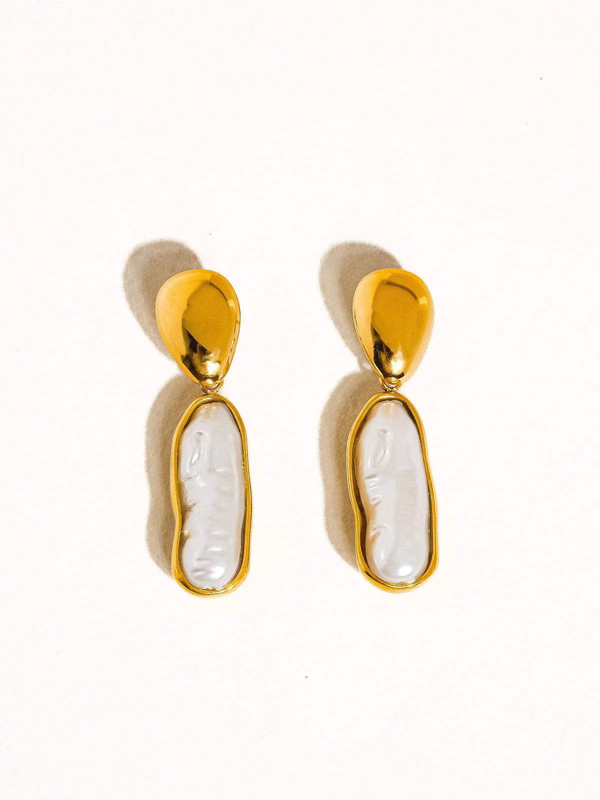 Félice 18K Non-Tarnish Pearl Drop Earring