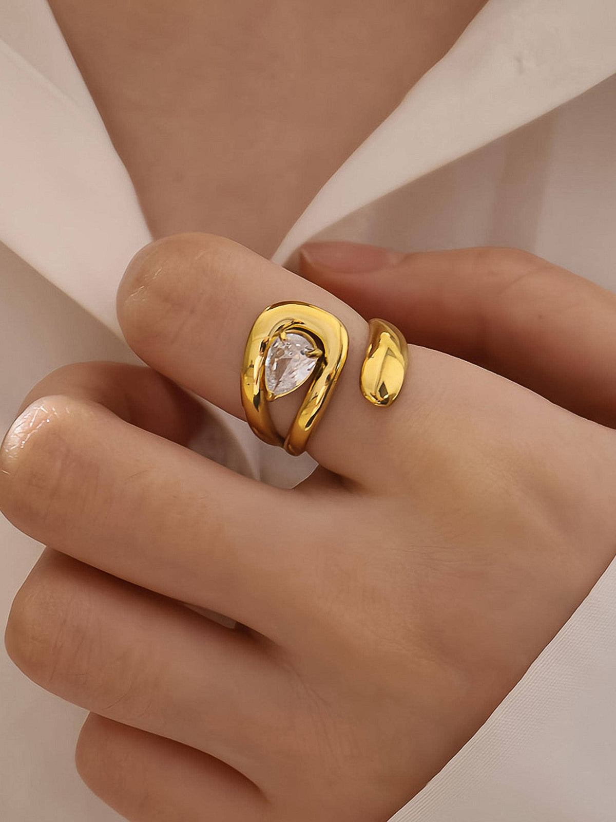 Ronnie Wrap CZ Ring